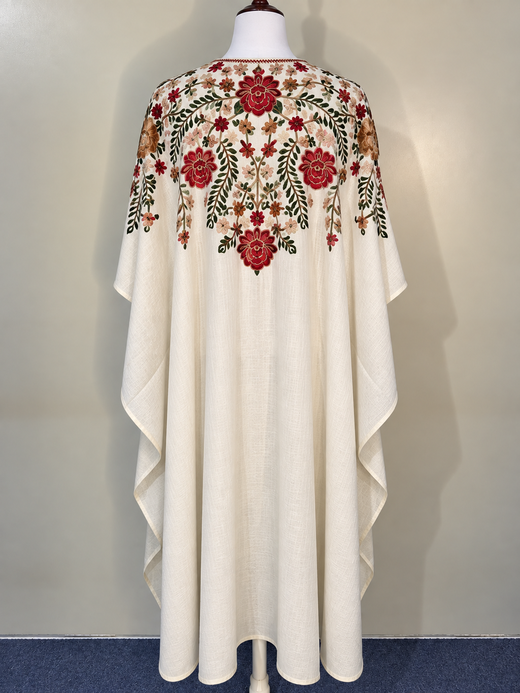 Pashmina Cape Shawl | Pashmina Embroidered Kashmiri Cape Shawl