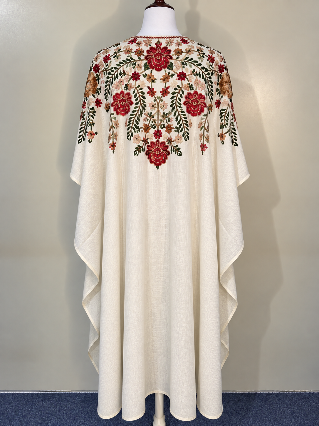 Pashmina Cape Shawl | Pashmina Embroidered Kashmiri Cape Shawl