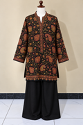 Black Pashmina Handmade Stitched Co Ord Set