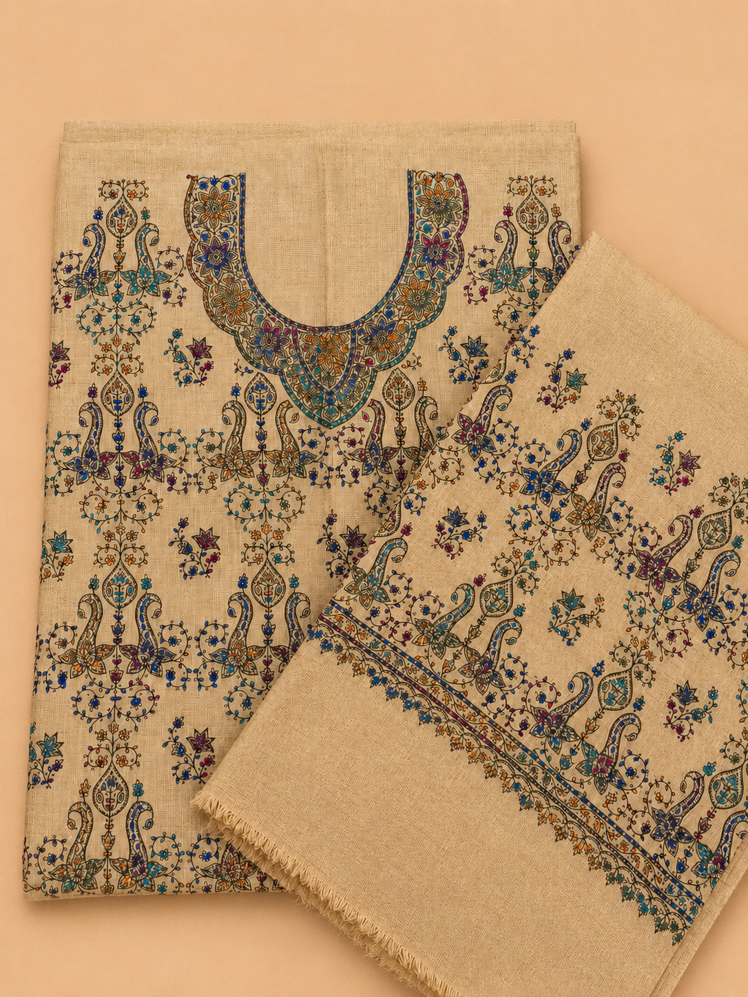 Pashmina Jaal Needle Work Suit