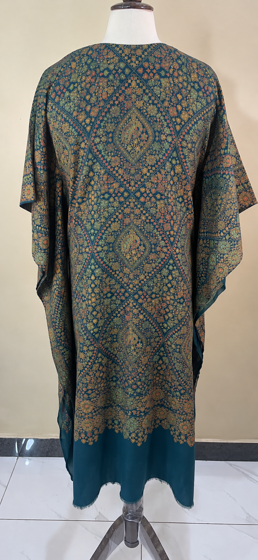 Zinc Pashmina Handmade Embroidered Kaftaan