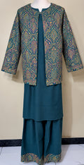 Zinc Pashmina 3 Piece Suit with Coat
