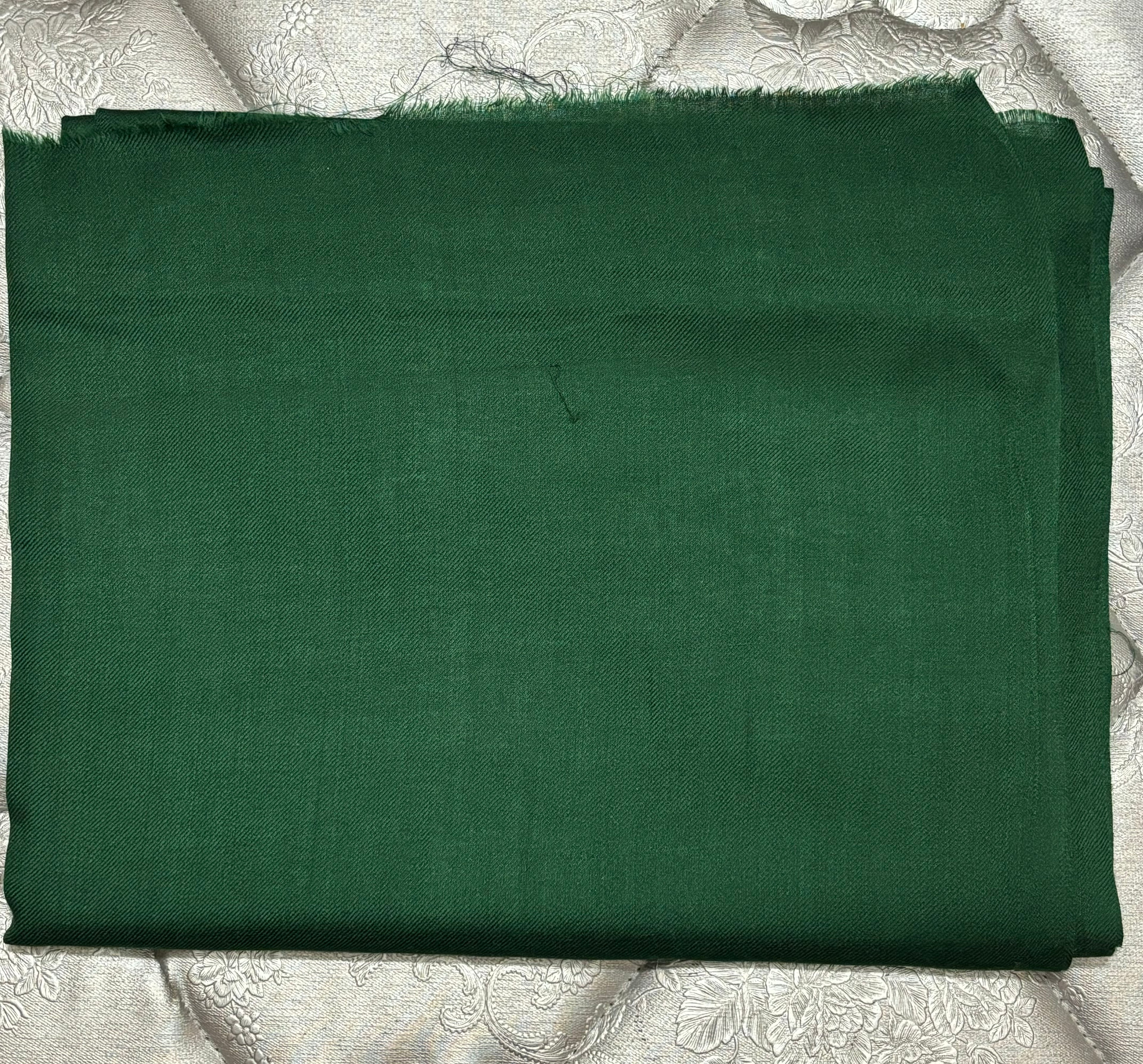 Bottle Green Plain Pashmina Pure