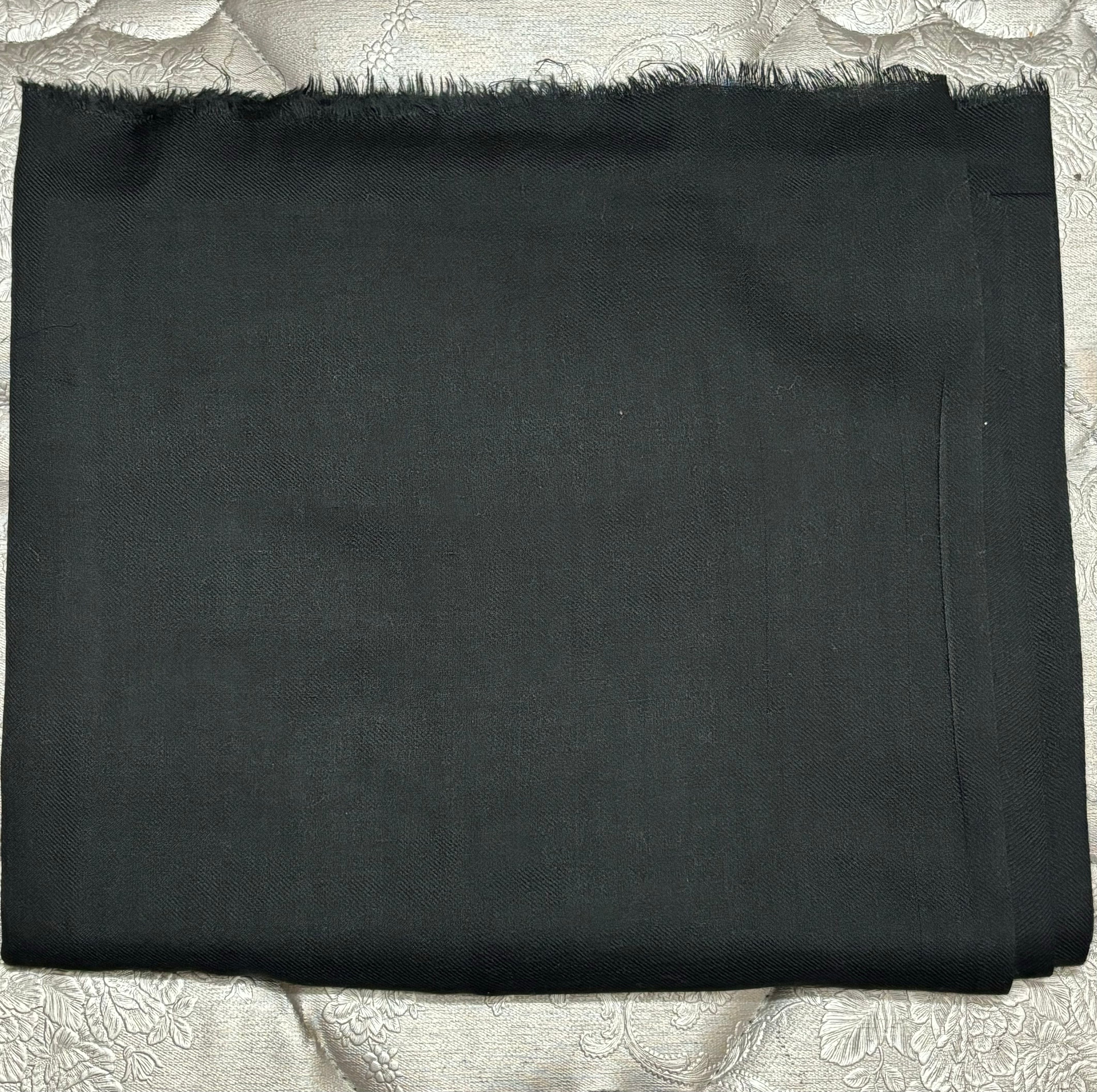 Black Plain Pashmina Pure